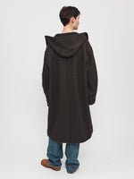 Hooded Car Coat in Brown