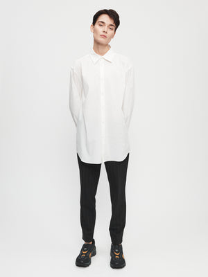 Slim Long Shirt in White