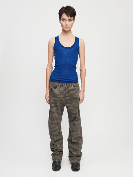 Skinny Scoop Tank in Ultramarine