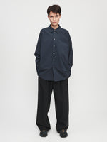 Pleated Long Pull-on Pant in Black