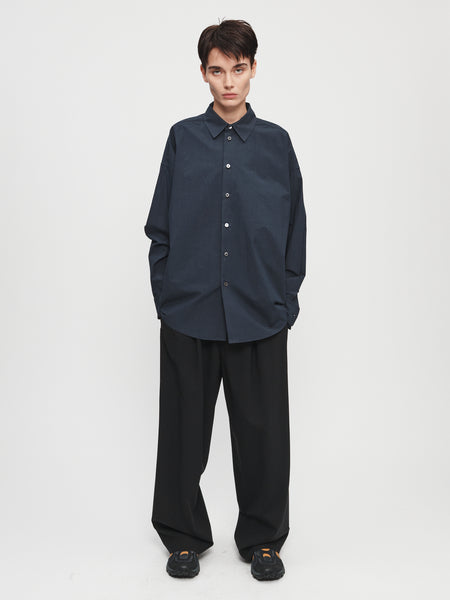 Pleated Long Pull-on Pant in Black