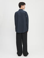 Pleated Long Pull-on Pant in Black