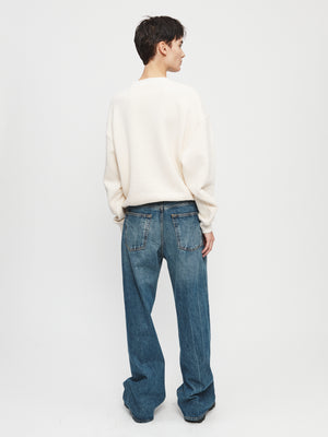 Wide Jean in Tractor Blue