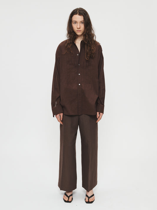 Cropped Roomy Trouser Espresso
