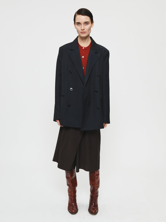 Double Breasted Blazer Ink