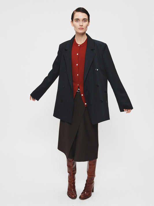 Double Breasted Blazer Ink