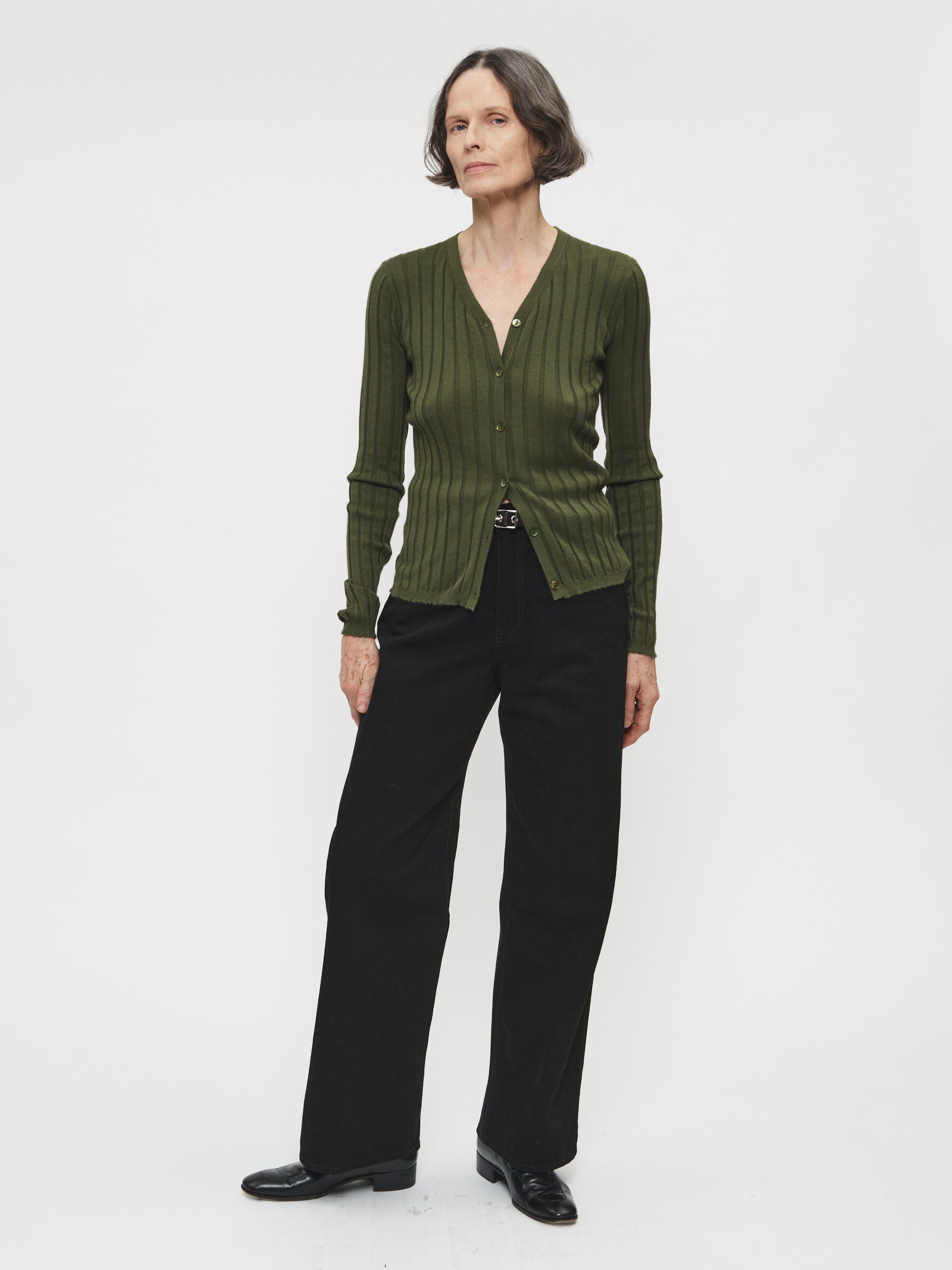 Wide Rib Cardigan – 6397