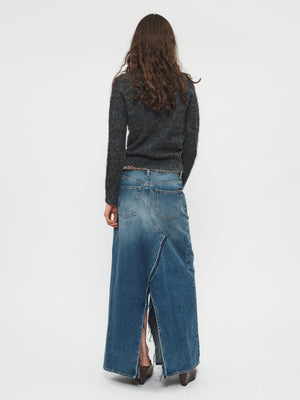 Deconstructed Denim Skirt