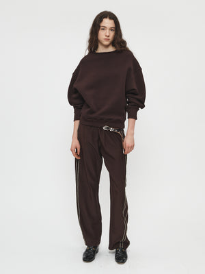 Contrast Overlock Pull-On Pant