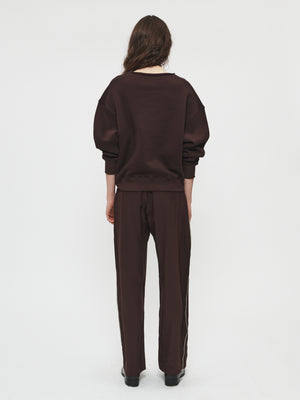 Contrast Overlock Pull-On Pant