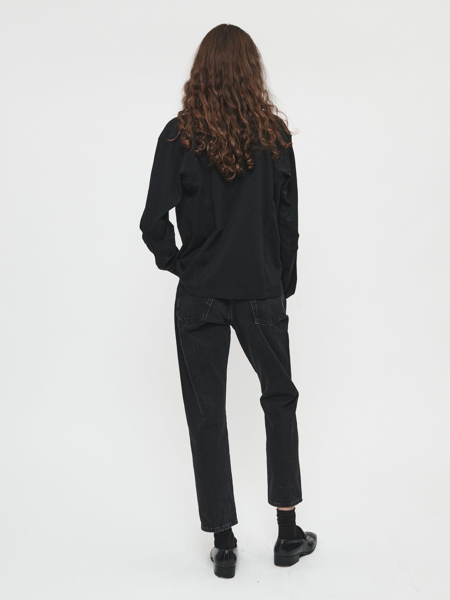 Coverstitch L/S T in Black
