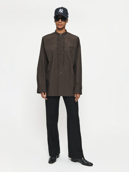 Minimalist Tuxedo Shirt Mink
