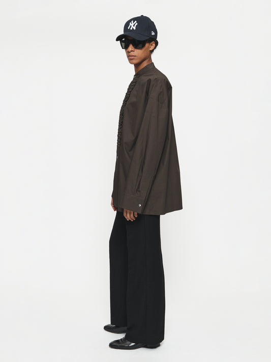 Minimalist Tuxedo Shirt Mink