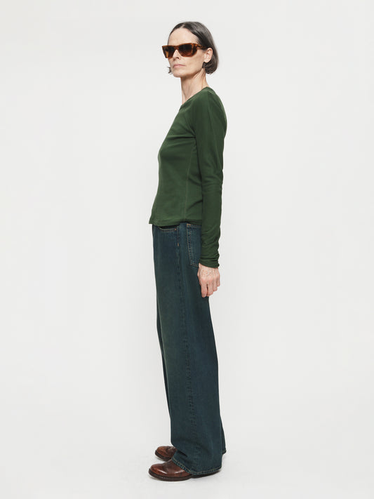 Middle Seam Long Sleeve Forest Green