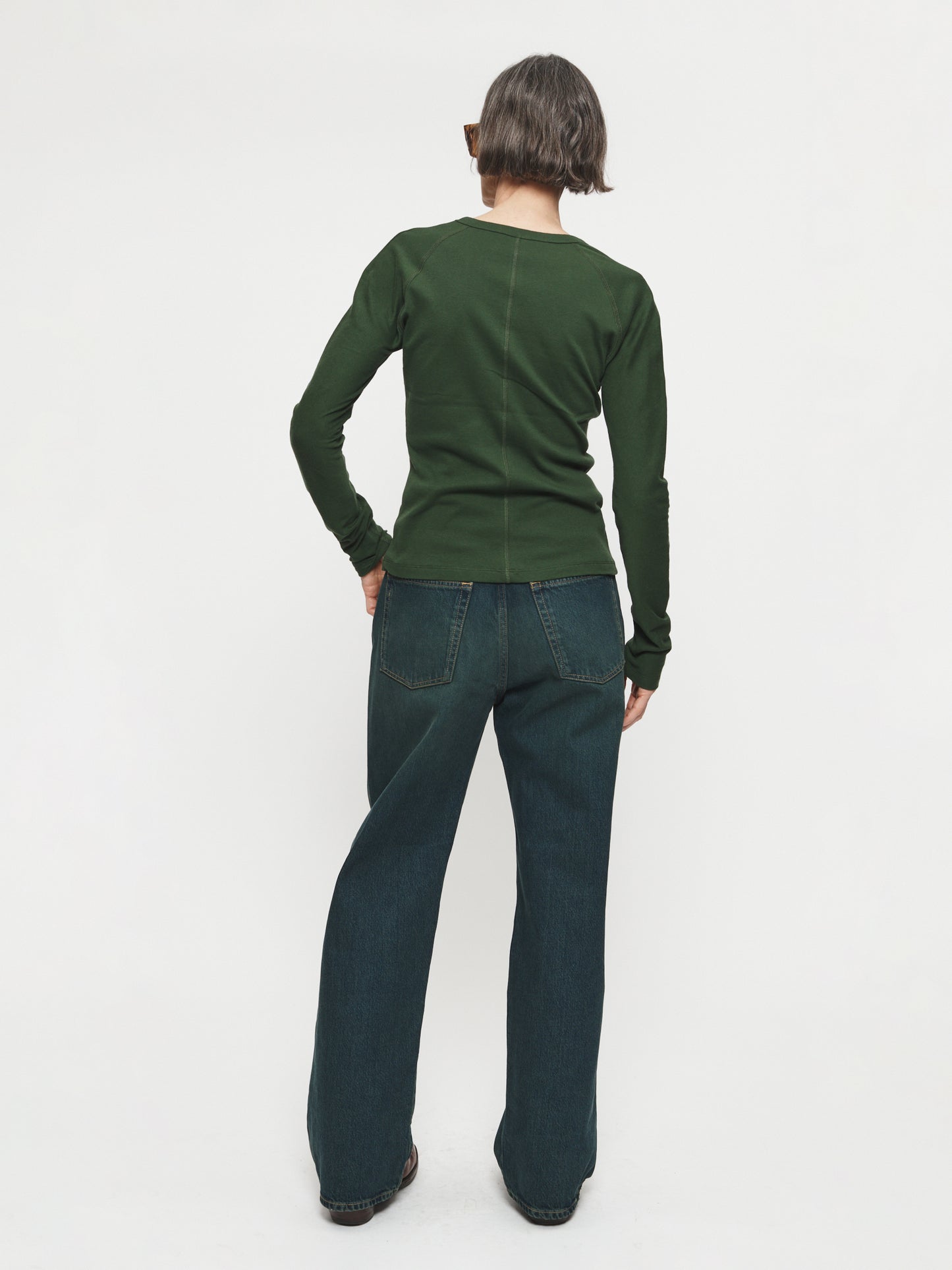Middle Seam Long Sleeve Forest Green