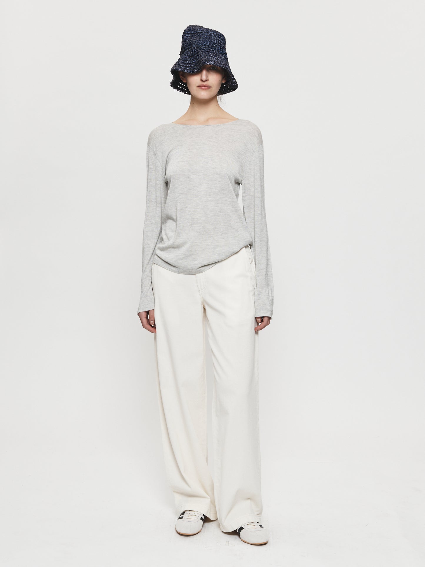 Open Neck Oversize L/S