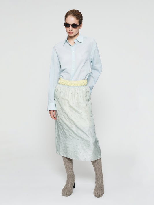 Embroidered Slip Skirt Chlorine