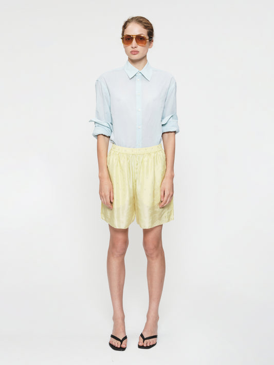 Embroidered Dot Boxers Chamomile