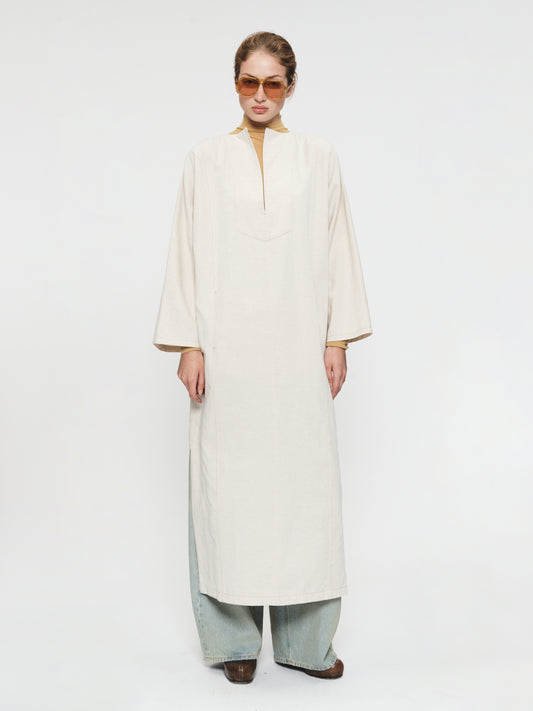 Minimalist Kaftan in Natural