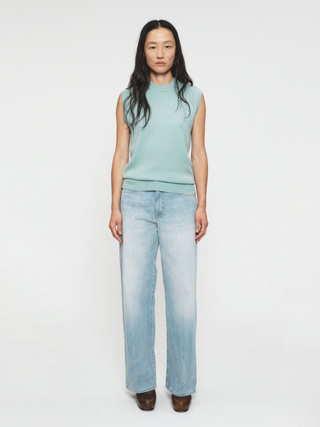 order B7♡ Wide Jean Beach Blue – 6397