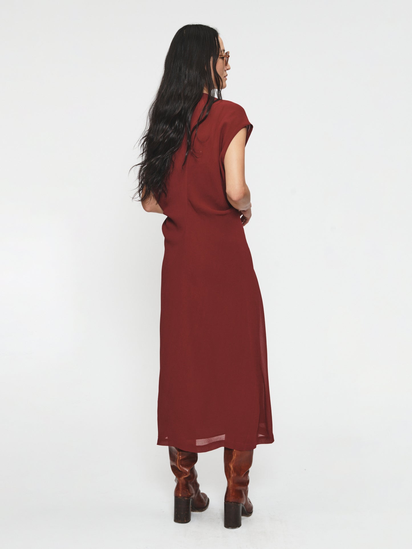 S-Curve Dress Bordeaux