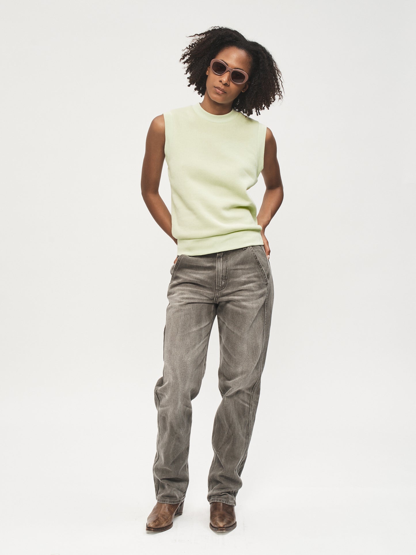 Long Painter Jean Charcoal