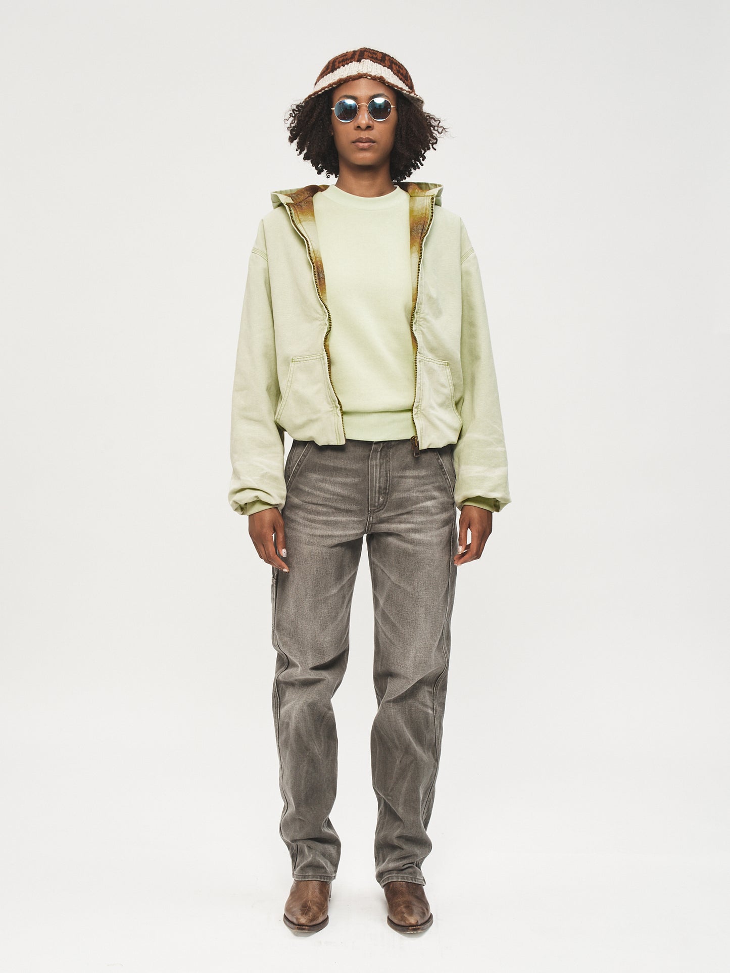 Zip-Up Hoodie Limestone