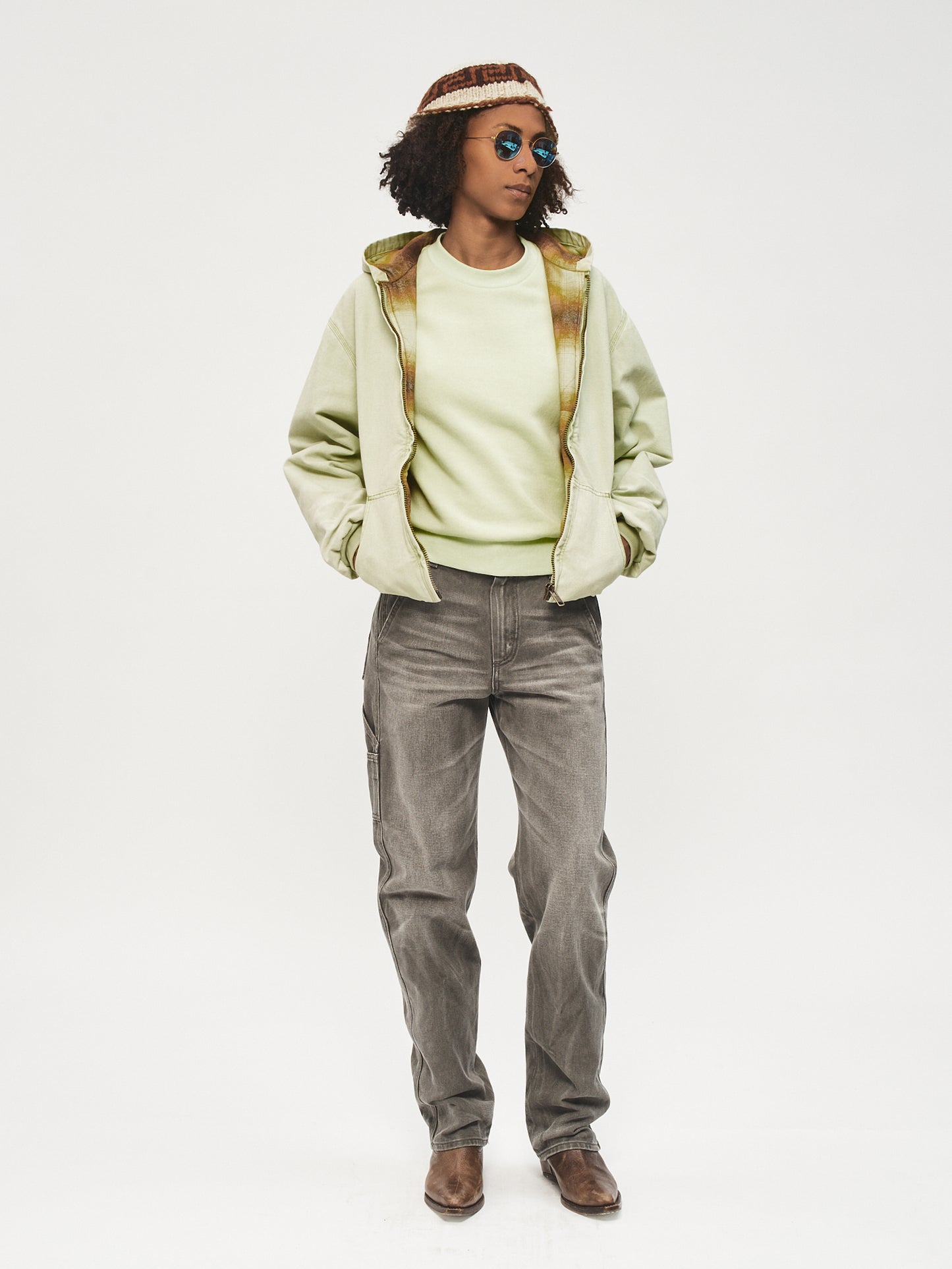 Zip-Up Hoodie Limestone