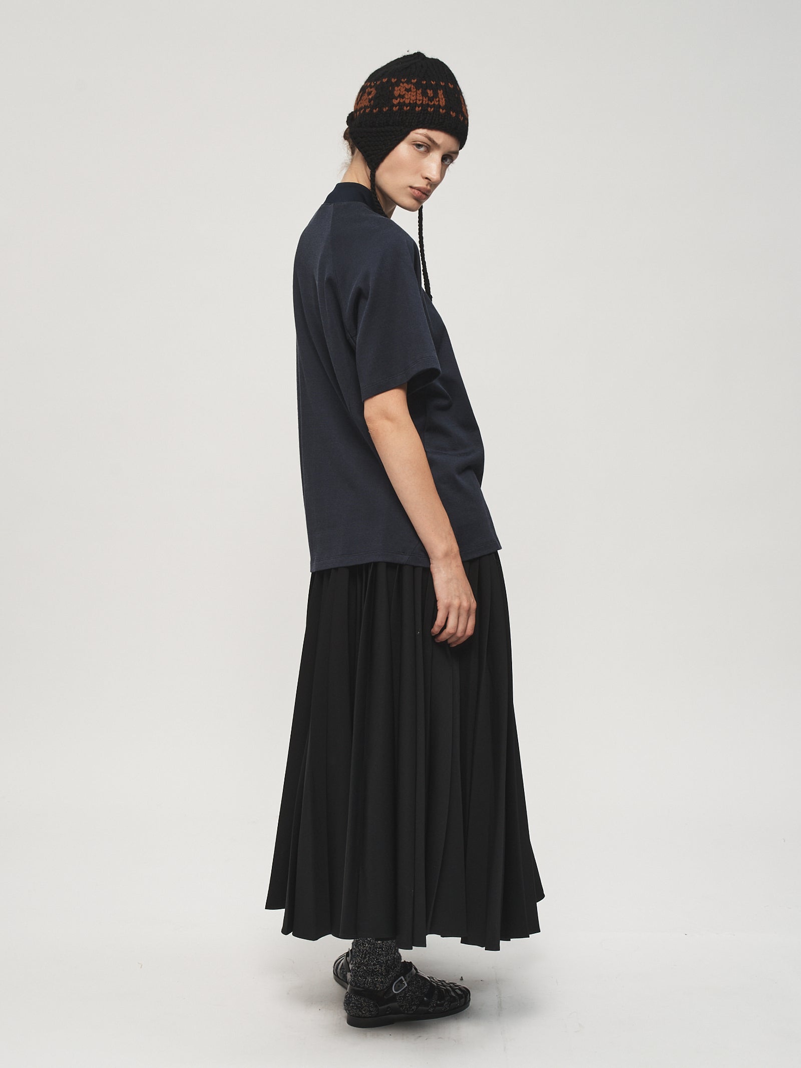 カットソー(長袖+七分) yo BIOTOP silk jersey layered U tops ё BIOTOP Lingerie silk jersey layeredの通販 by s｜ラクマ