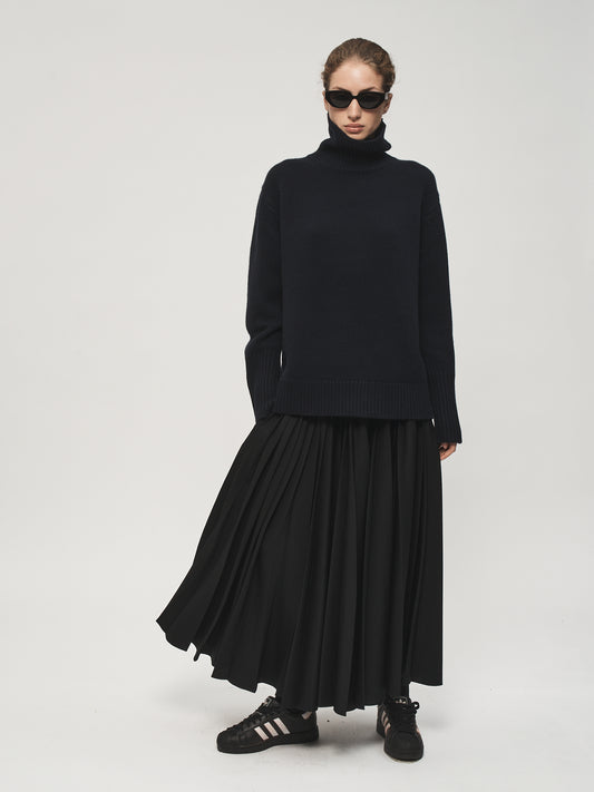 High Neck L/S Security Blue