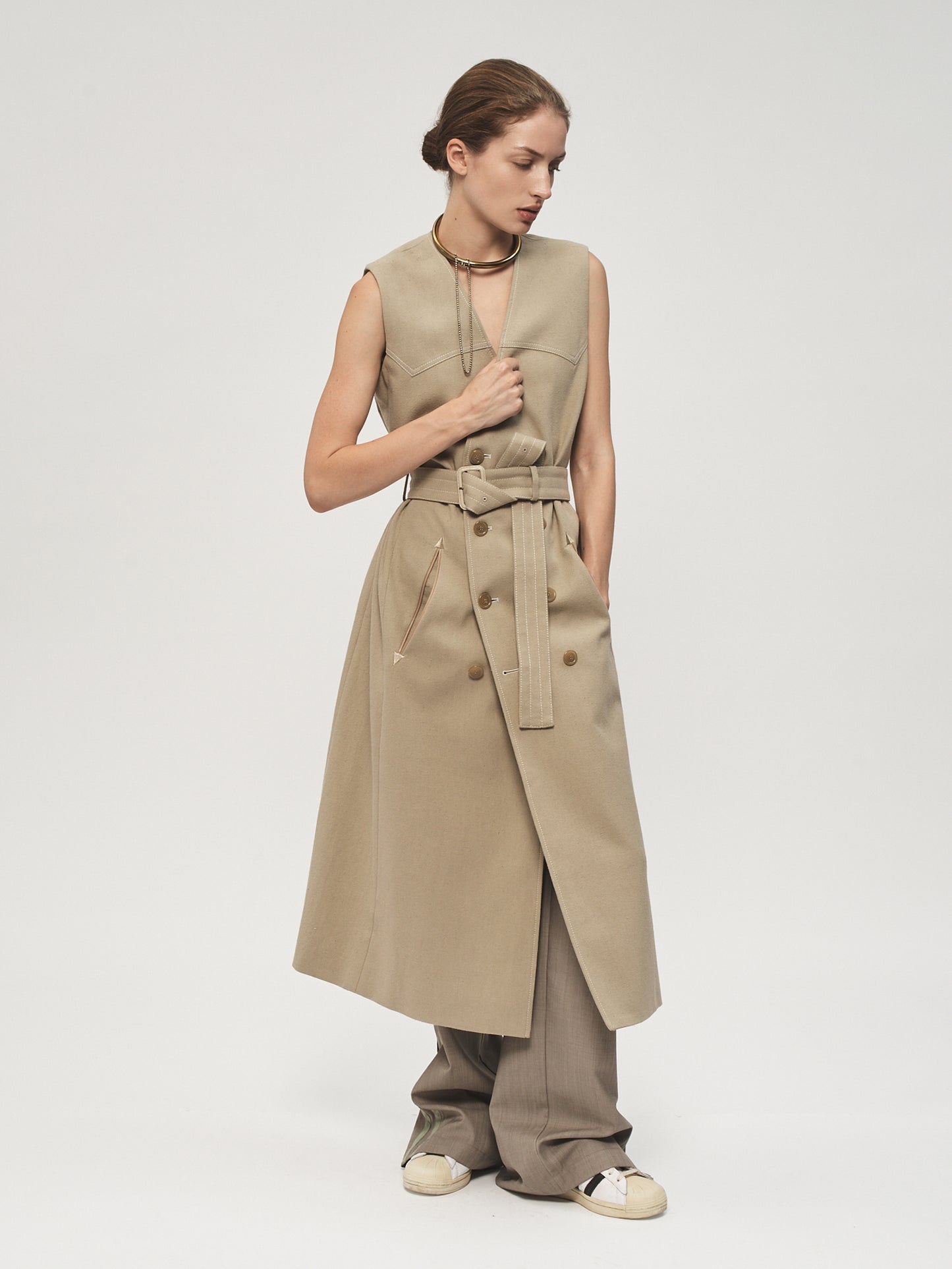 DB Belted Dress Sand