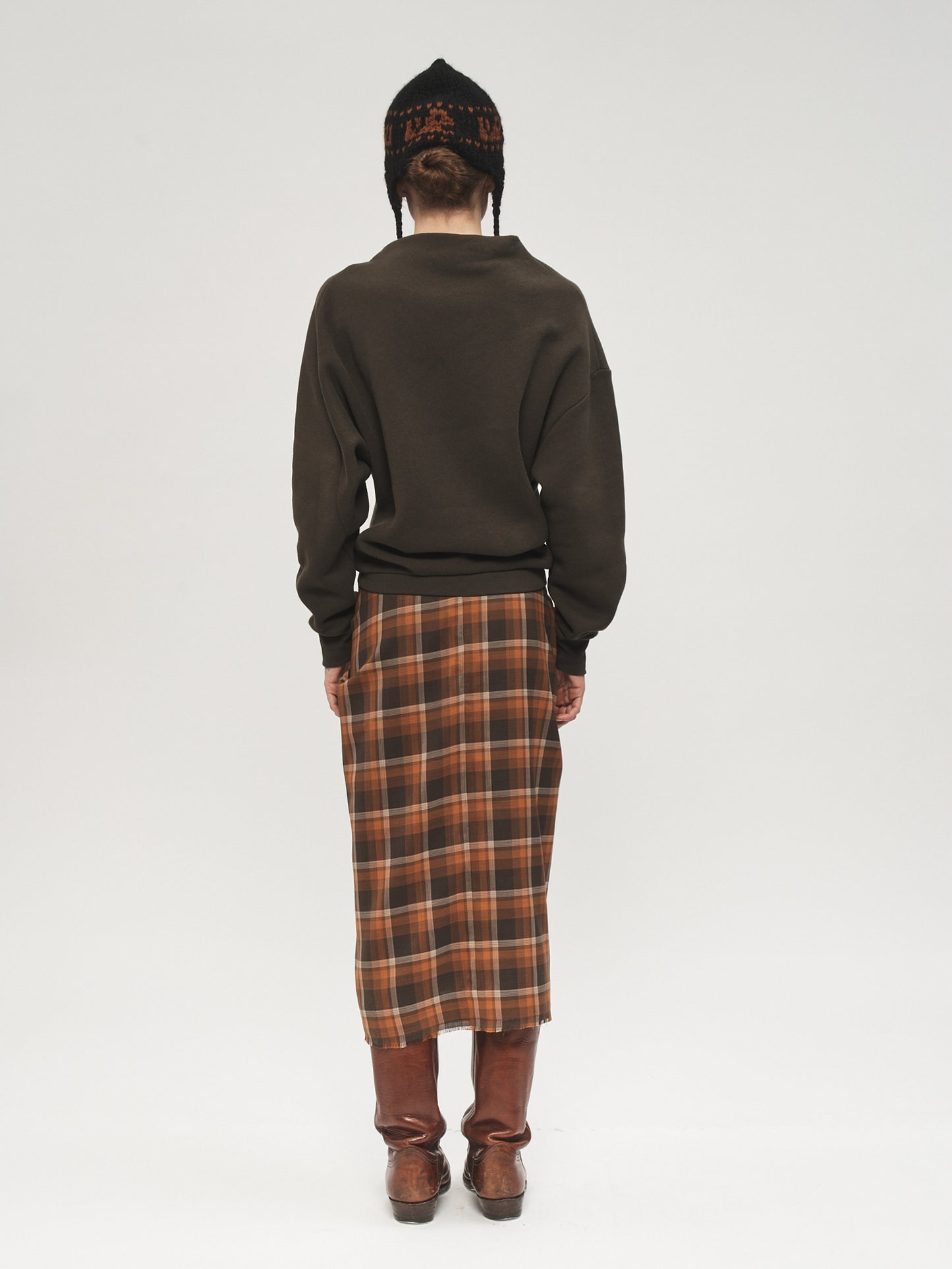 Draped Sweatshirt Mud