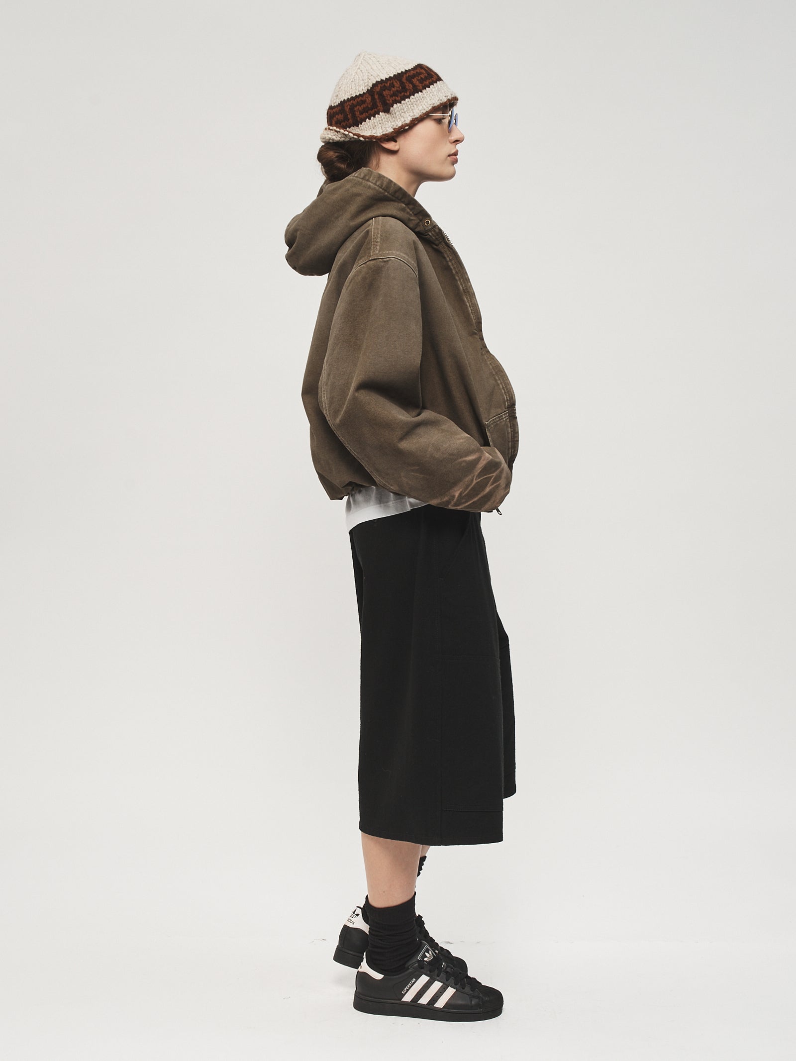 Zip-Up Hoodie Mud – 6397