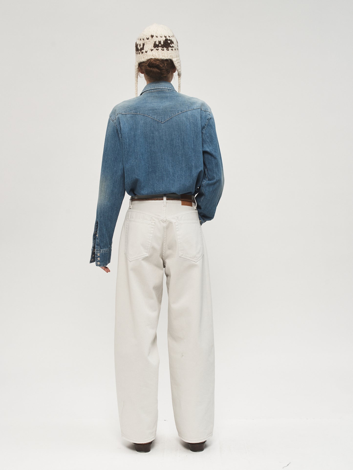 Tuxedo Roomy Alabaster with Alabaster Stripe