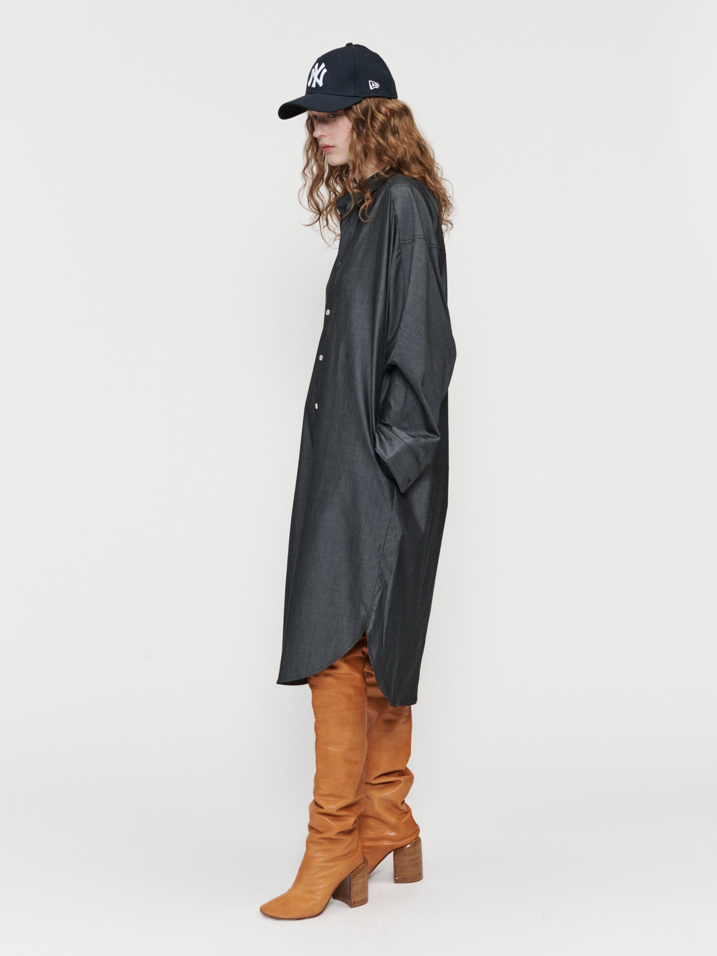 Dolman Shirtdress Mercury