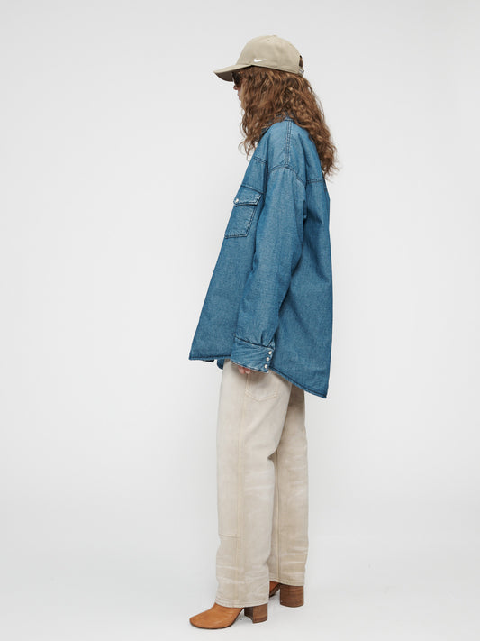 Puff Denim Shirt Jacket
