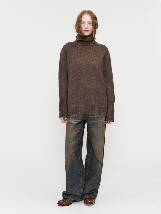 High Neck Long Sleeve Mink