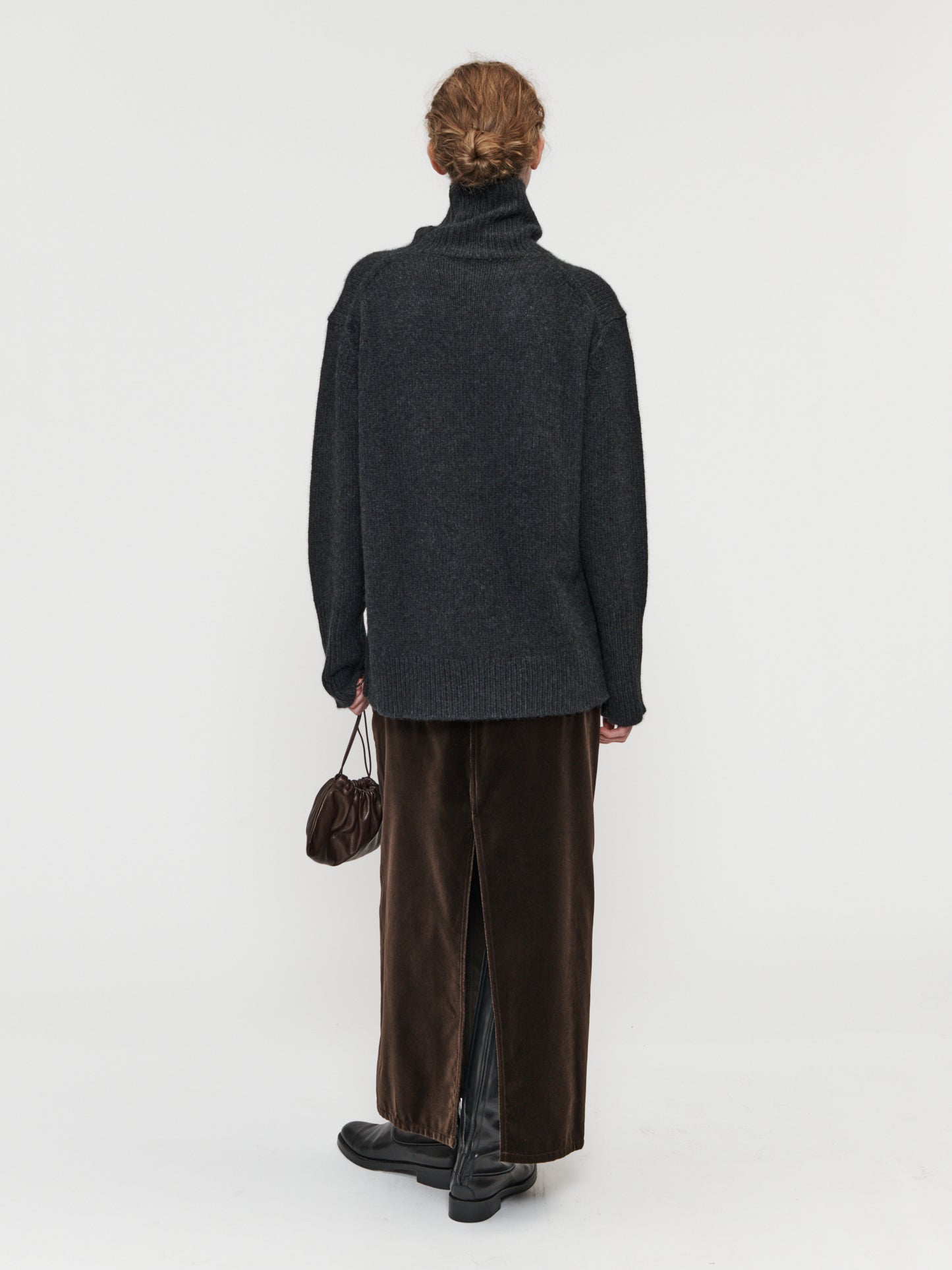 Velvet Long Skirt Mink