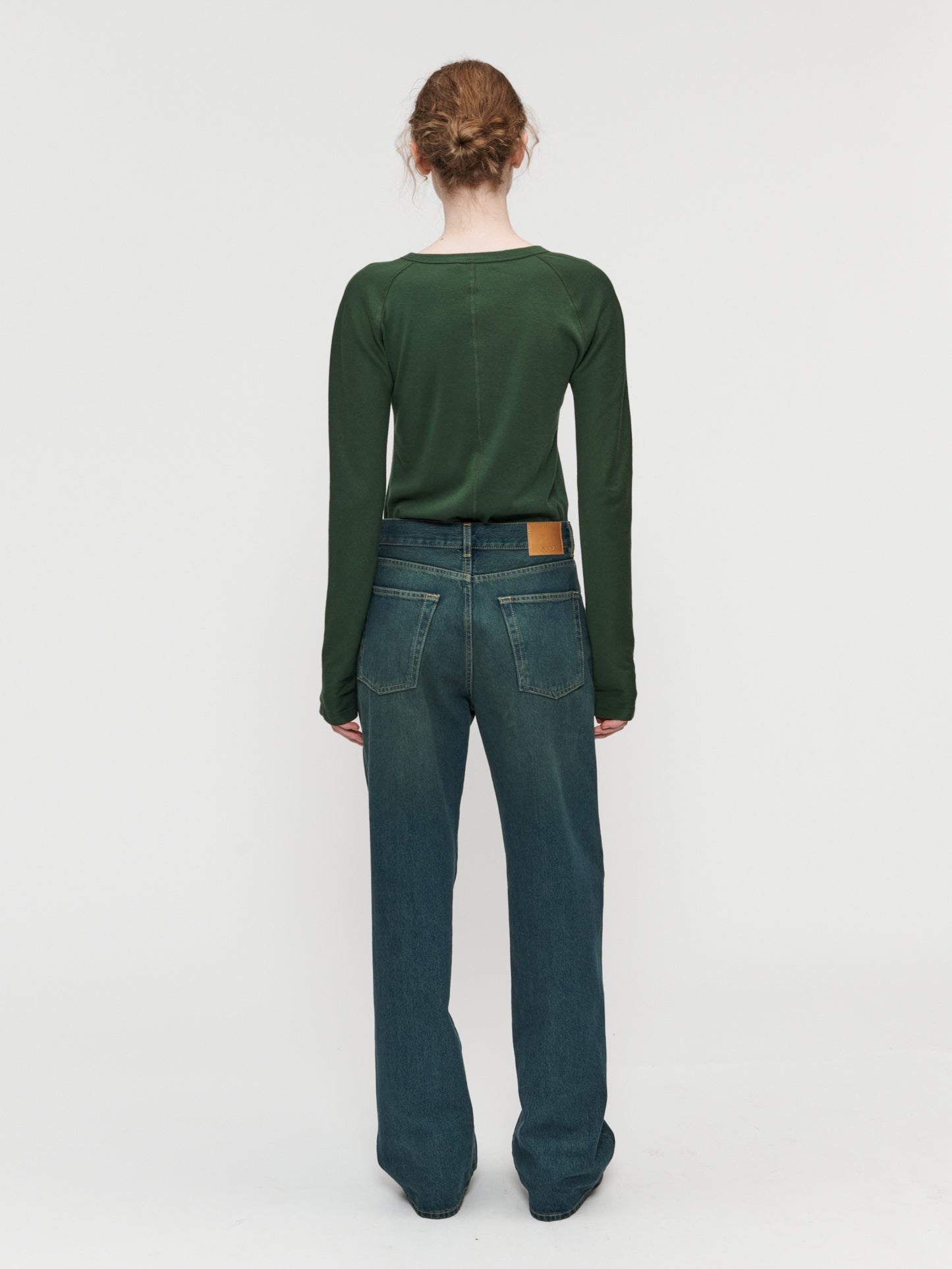 Wide Jean Teal Overdye