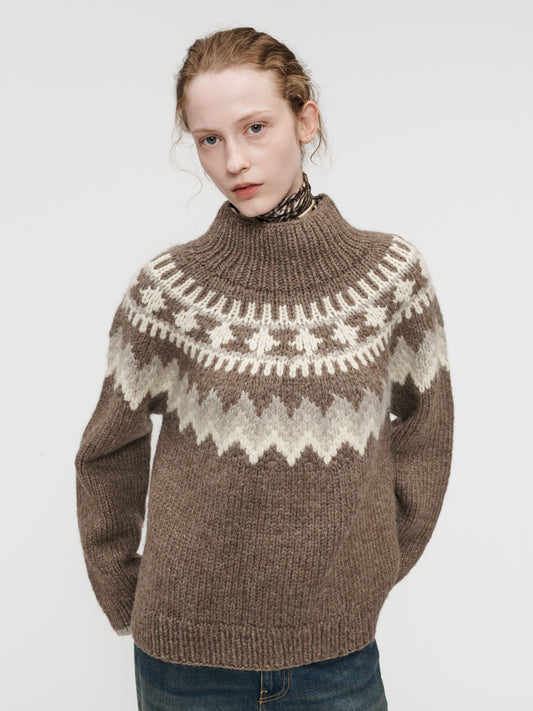 Sedona Hand Knit Fairisle Sweater