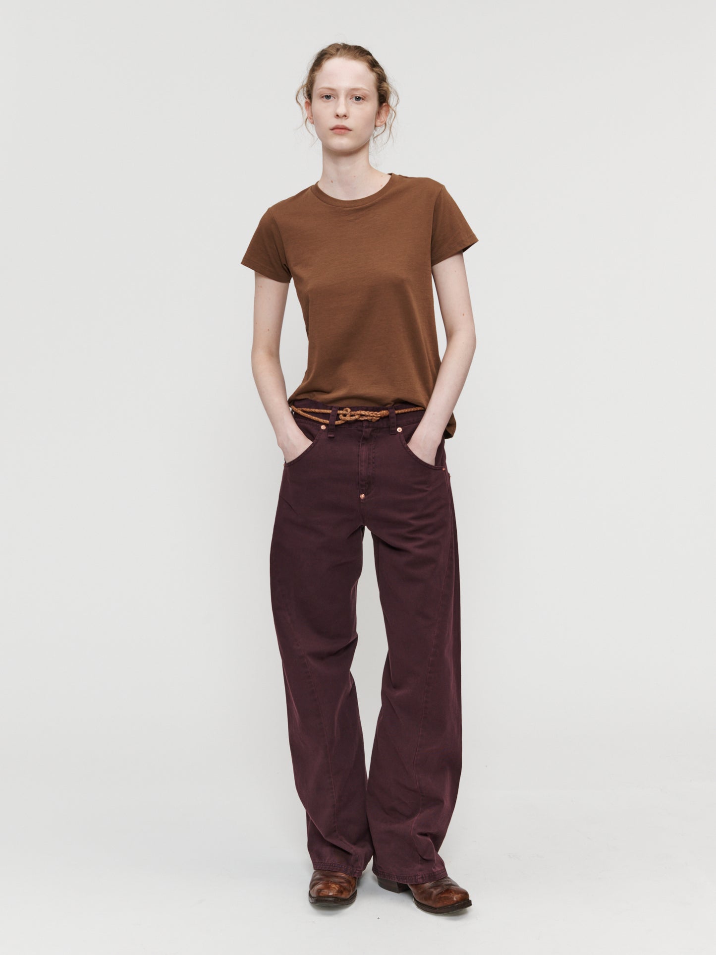 Twisted Seam Pant Deep Purple