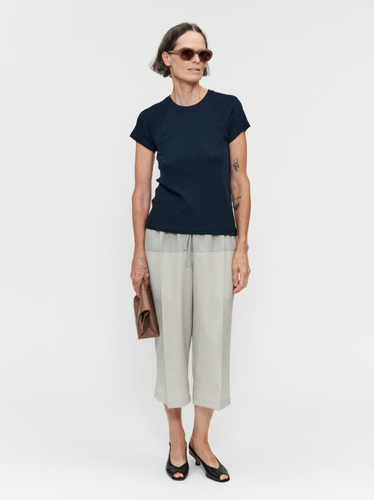 Raglan Slim Tee in Marine