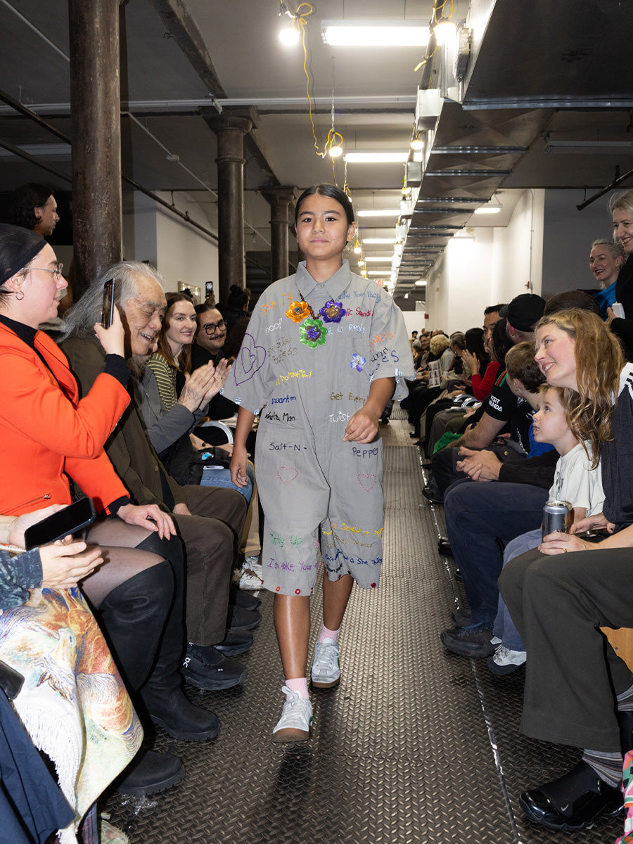 Christine Szeto Embroidered Short Coveralls