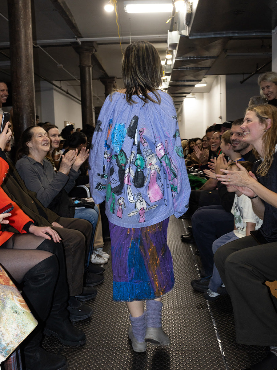 Kathleen Miller Purple Denim Skirt