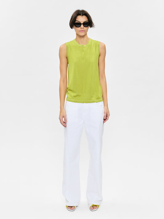 Big Twisted Seam Jean Optic White