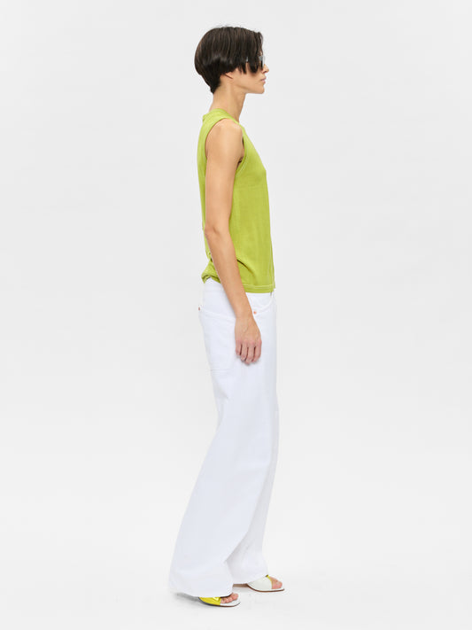 Big Twisted Seam Jean Optic White