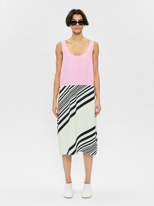 Weighted Scoop Dress Pink Panther