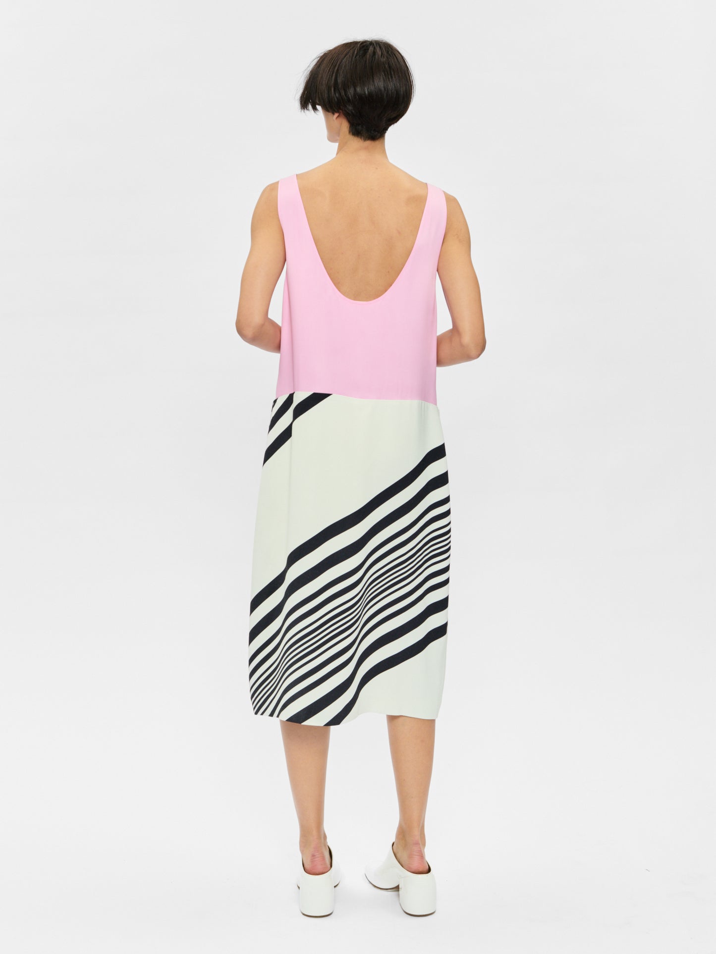 Weighted Scoop Dress Pink Panther