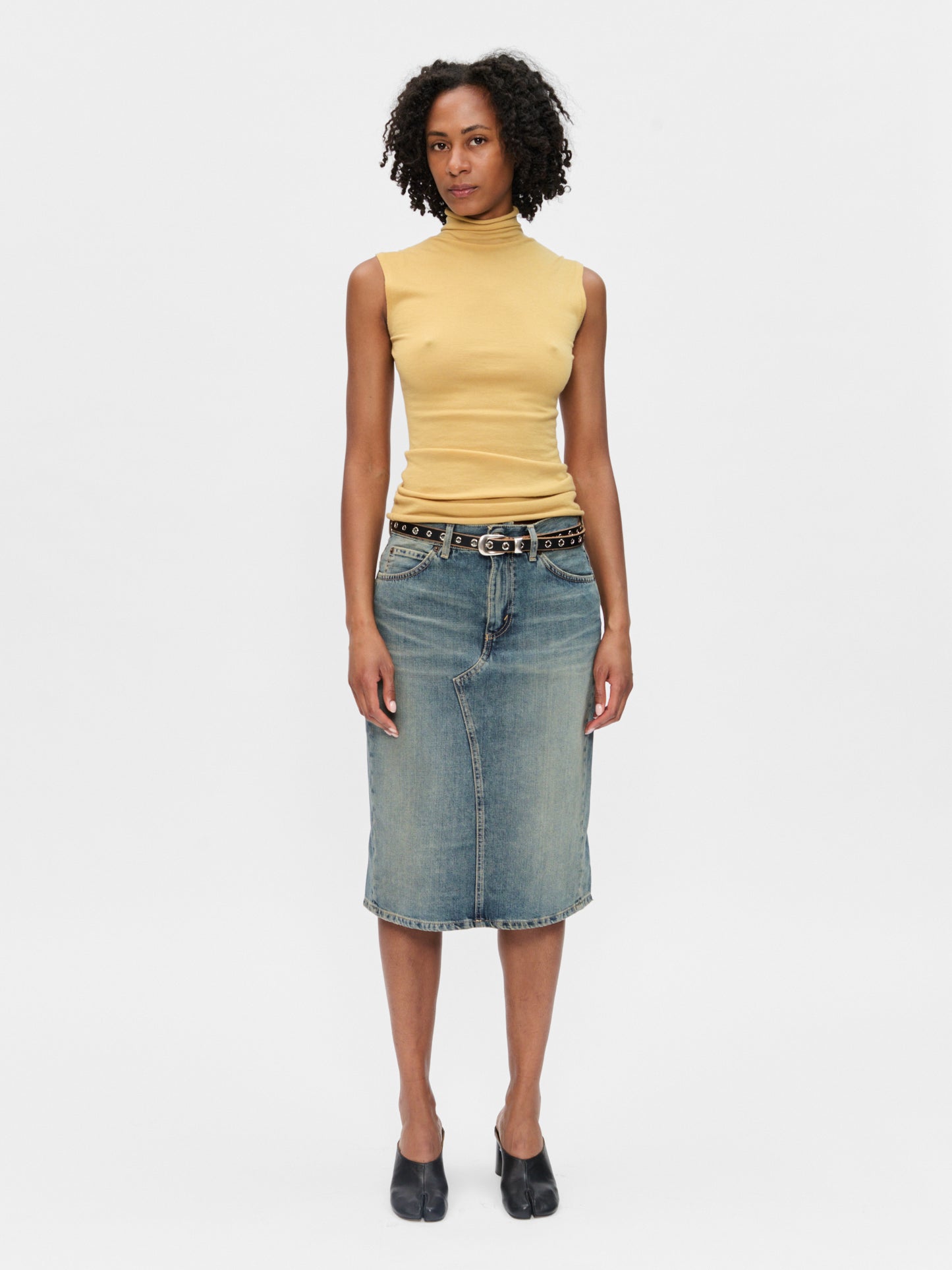 Denim Skirt Used Blue