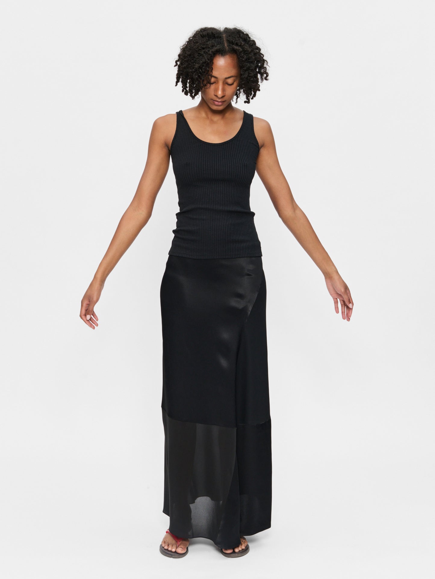 Patchwork Skirt Black